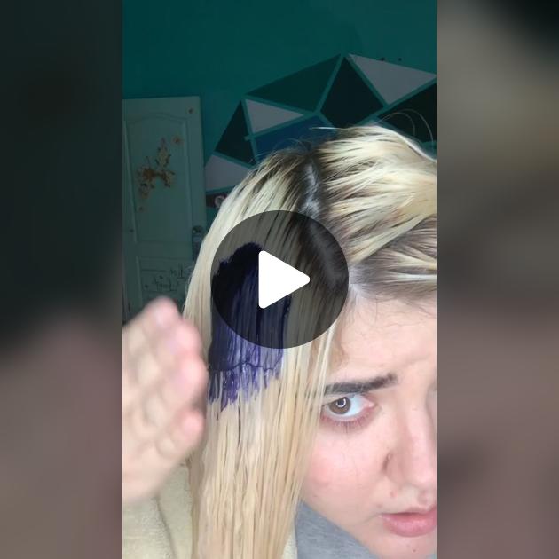 como quitar color azul del cabello