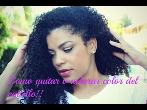 quitar color del cabello