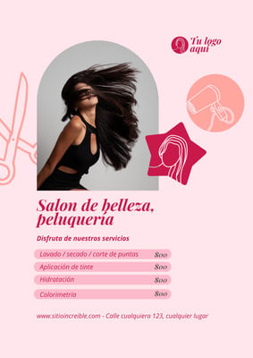 inventario de salon de belleza